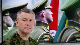 Lietuvos kariuomenės vadas generolas majoras Valdemaras Rup&scaron;ys