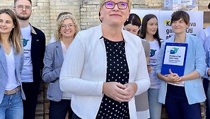 Konservatoriai savo rinkimų projektą piliečiams pristatė prie turgaus
