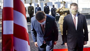 JAV kariuomenės sekretoriaus Ryano D. McCarthy sutikimo ceremonija