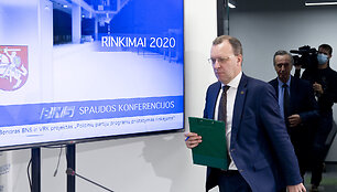 Partijos Centro partija tautininkai prie&scaron;rinkiminė spaudos konferencija