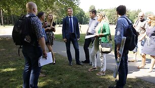 Spaudos konferencija apie Vingio parko rekonstrukcijos planus