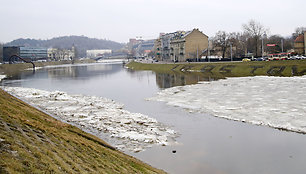 Pamažu pavasarėjantis Vilnius