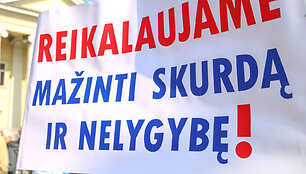 Pensininkams atstovaujančių organizacijų mitingas