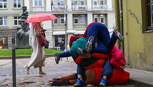 Performanso „Bodies in Urban Spaces“ generalinė repeticija