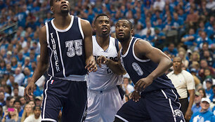 Kevinas Durantas ir Serge'as Ibaka