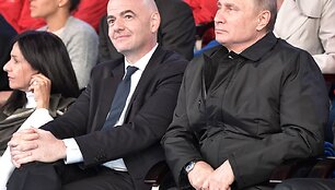 Gianni Infantino ir Vladimiras Putinas