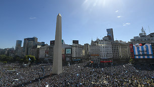 Argentinos nugalėtojų paradas