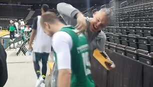 &Scaron;arūnas Jasikevičius ir Lukas Lekavičius