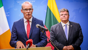 Simono Coveney (Saimono Kouvnio) spaudos konferencija 