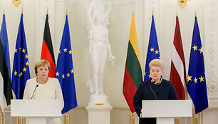 Prezidentūroje -  D.Grybauskaitės ir A.Merkel spaudos konferencija