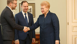 Linas Kukuraitis, Aurelijus Veryga ir Dalia Grybauskaitė