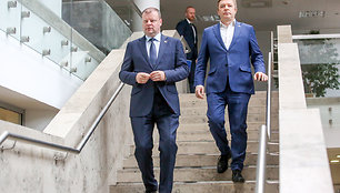 Saulius Skvernelis ir Ramūnas Karbauskis