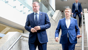 Saulius Skvernelis ir Ramūnas Karbauskis