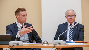 Gabrielius Landsbergis ir Algirdas Monkevičius