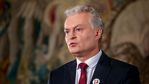 Gitanas Nausėda BNS spaudos konferencijoje