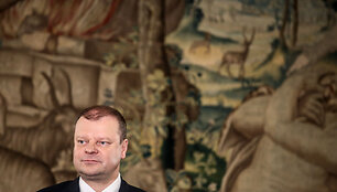 Saulius Skvernelis BNS spaudos konferencijoje