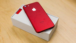 Raudonas iPhone