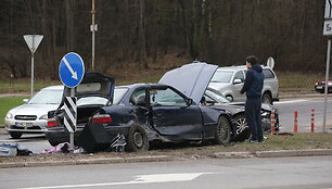 Avarija Nemenčinės plente