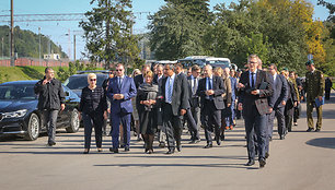 Lietuvos žydų genocido aukų pagerbimo ceremonijoje Panerių memoriale