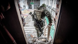 Ukrainos karių buitis priešakinėse pozicijose