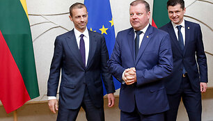 Aleksandras Čeferinas, Saulius Skvernelis ir Tomas Danilevičiu