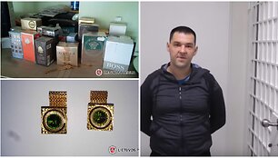 Vogti daiktai ir sulaikytas įtariamasis