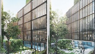 Kairėje nepatvirtintas planas, de&scaron;inėje &ndash; patvirtintas 