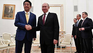 Vladimiro Putino ir Shinzo Abe susitikimas