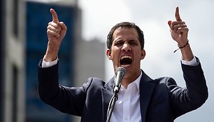 Venesuelos prezidentu pasiskelbęs Juanas Guaido