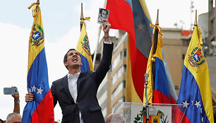 Venesuelos prezidentu pasiskelbęs Juanas Guaido