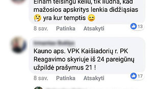 Ramūno Matonio įrašas „Facebook“