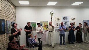 &bdquo;Aido&ldquo; galerijoje A.Skliutauskaitės parodos atidaryme