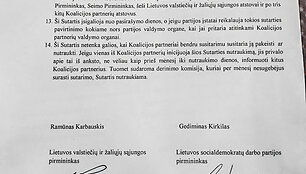 Pasira&scaron;yta koalicinė sutartis