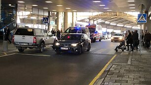 Vilniaus oro uosto i&scaron;vykimo terminalo evakuacija