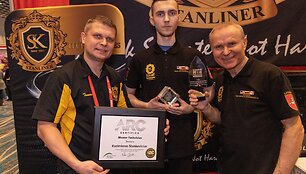 Kazimieras Stankevičius su sūnumis Tomu ir Pauliumi