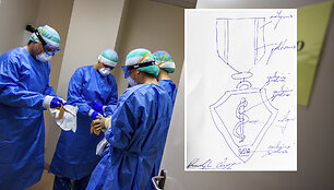 Medalio medikams eskizas
