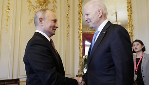 Joe Bideno ir Vladimiro Putino susitikimas Ženevoje