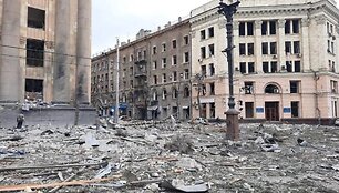 Susprogdintas Charkivo srities administracijos pastatas