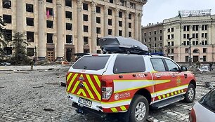 Susprogdintas Charkivo srities administracijos pastatas