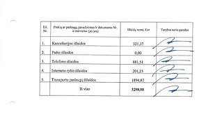 Pateikta ataskaita