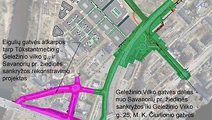 Naujojo &bdquo;Akropolis Vingis&ldquo; komplekso prieigų pertvarkos projektai