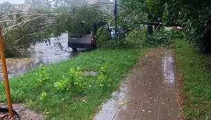Audros padariniai Verkių gatvėje 23, Vilnius