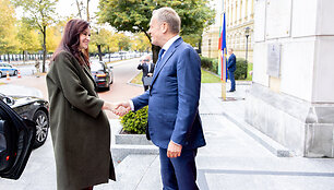 Premjerė Inga Ruginienė susitiko su Lenkijos Ministru Pirmininku Donaldu Tusku