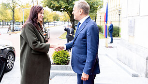 Premjerė Inga Ruginienė susitiko su Lenkijos Ministru Pirmininku Donaldu Tusku