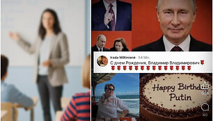 Mokytojos sveikinimas Vladimirui Putinui