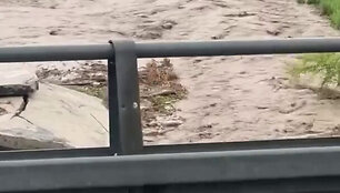 Potvynis Baltojo Dunojaus kurorte Lenkijoje