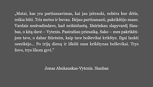 Jonas Abukauskas-Vytenis. Siaubas