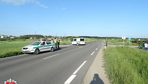 Avarija pasibaigusios dviejų chuligani&scaron;kų motociklininkų gaudynės Alytuje
