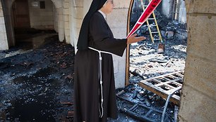 Įtariama padegta Duonos ir Žuvies Padauginimo bažnyčia Tabhoje