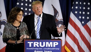 Sarah Palin parėmė Donaldą Trumpą